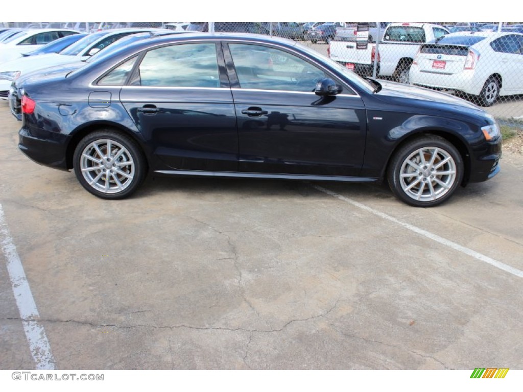 2014 A4 2.0T Sedan - Moonlight Blue Metallic / Titanium Grey photo #8