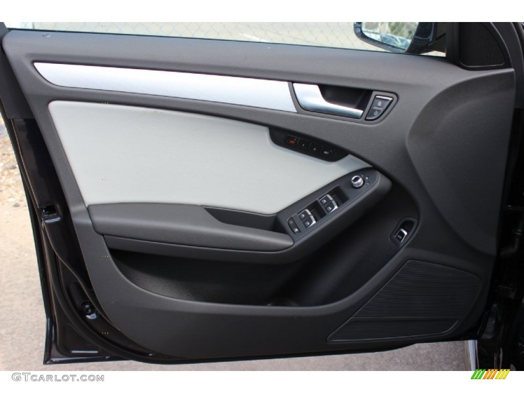 2014 Audi A4 2.0T Sedan Titanium Grey Door Panel Photo #85638860