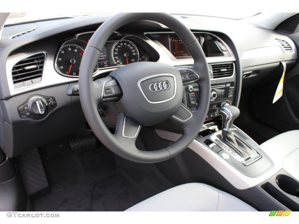 2014 Audi A4 2.0T Sedan Titanium Grey Dashboard Photo #85638886