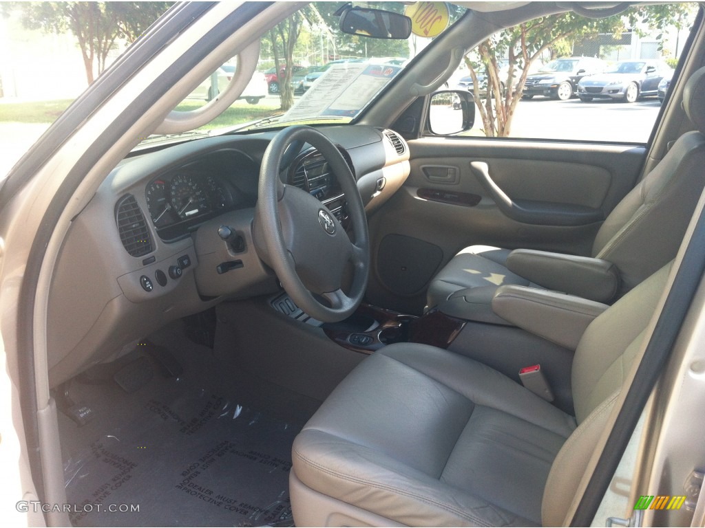Taupe Interior 2007 Toyota Sequoia SR5 Photo #85639060