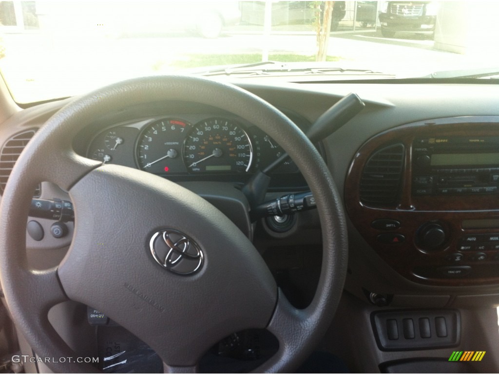 2007 Toyota Sequoia SR5 Taupe Dashboard Photo #85639351