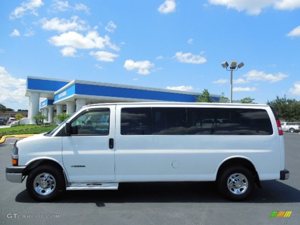 2013 Express LT 3500 Passenger Van - Summit White / Medium Pewter photo #2