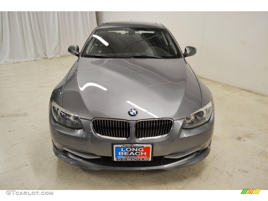 2011 3 Series 328i Coupe - Space Gray Metallic / Black photo #4