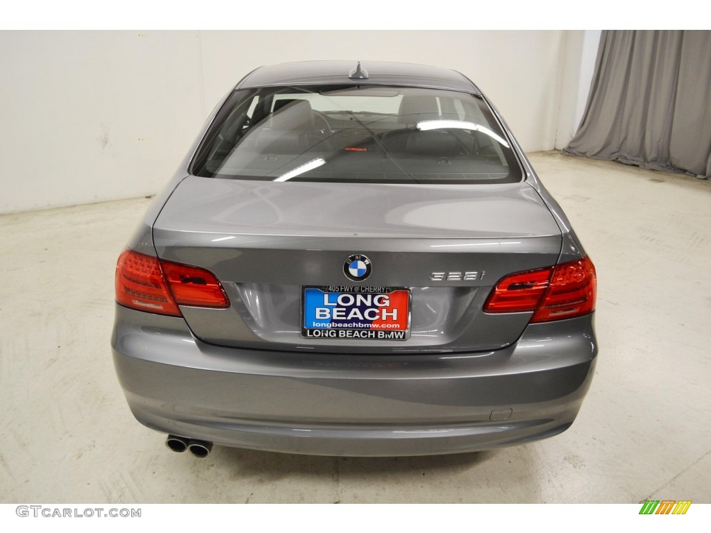 2011 3 Series 328i Coupe - Space Gray Metallic / Black photo #6