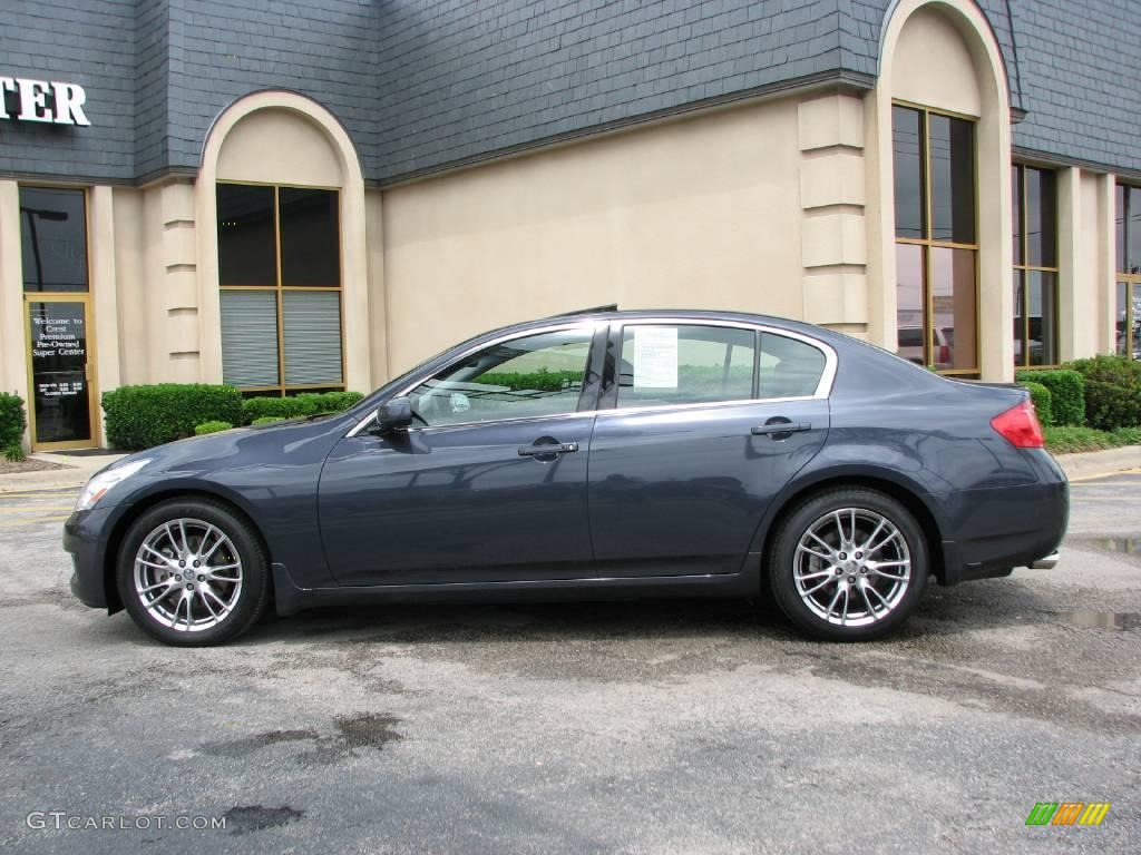 2007 G 35 Journey Sedan - Blue Slate Metallic / Graphite Black photo #4