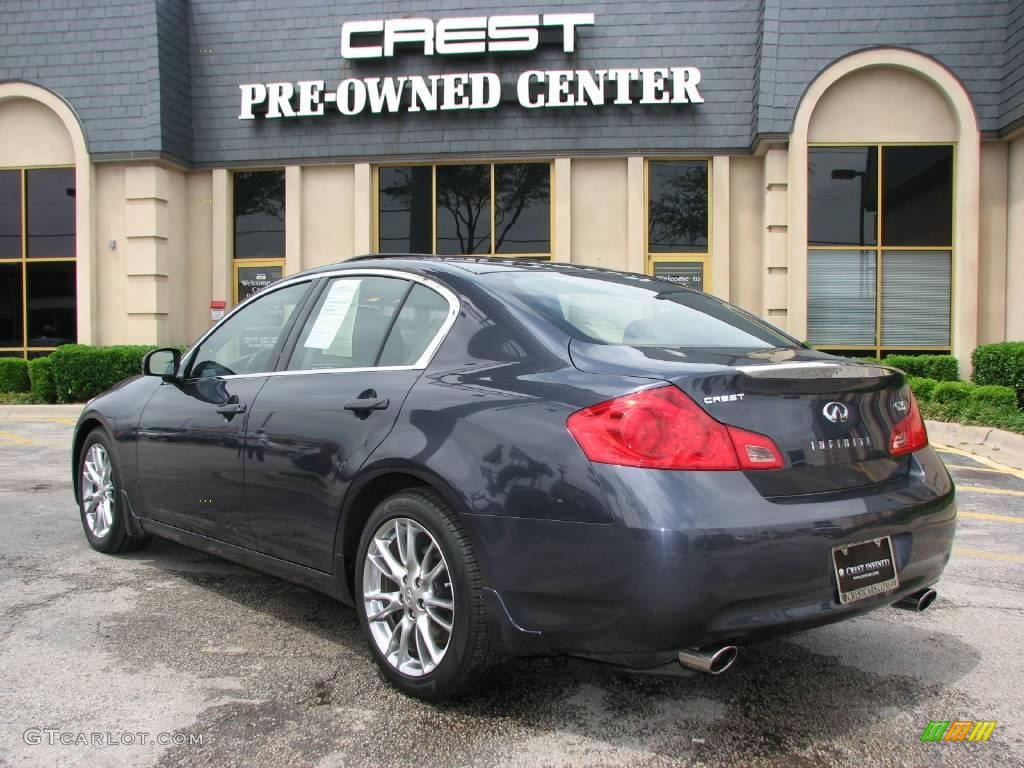 2007 G 35 Journey Sedan - Blue Slate Metallic / Graphite Black photo #5