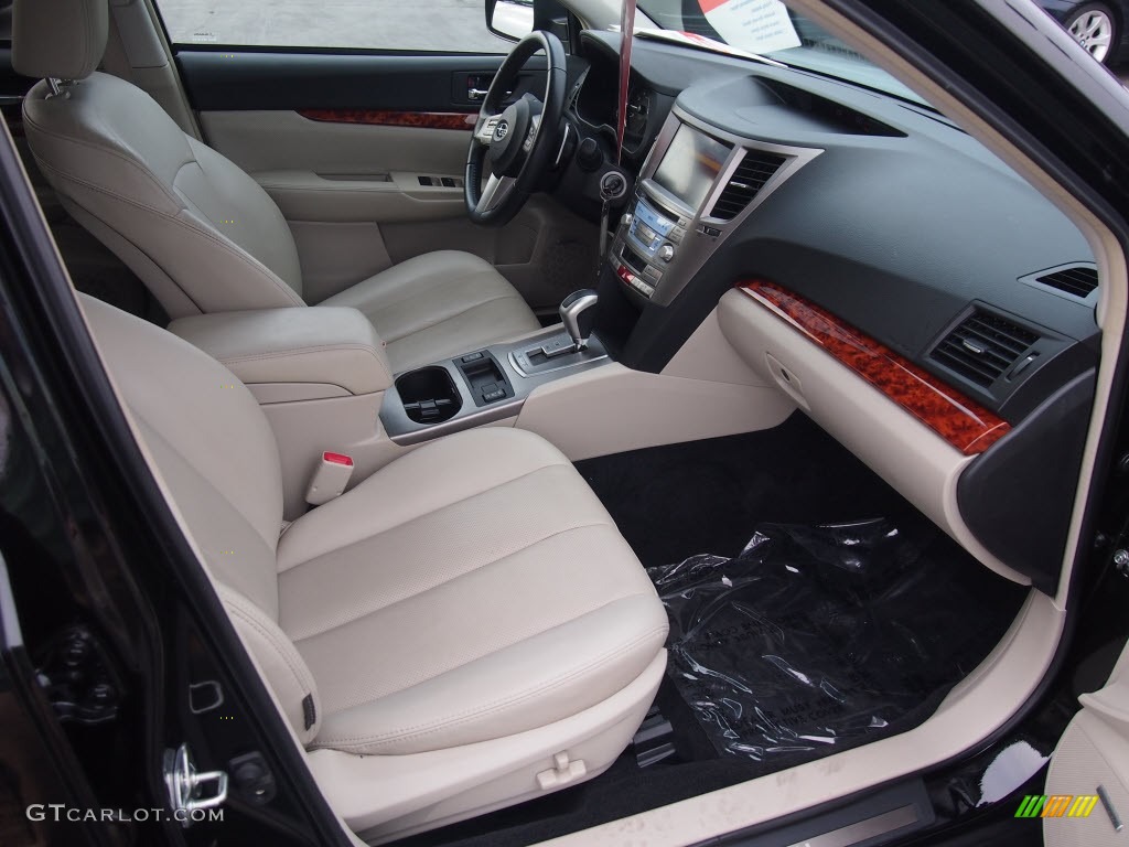 2011 Outback 2.5i Limited Wagon - Crystal Black Silica / Warm Ivory photo #3
