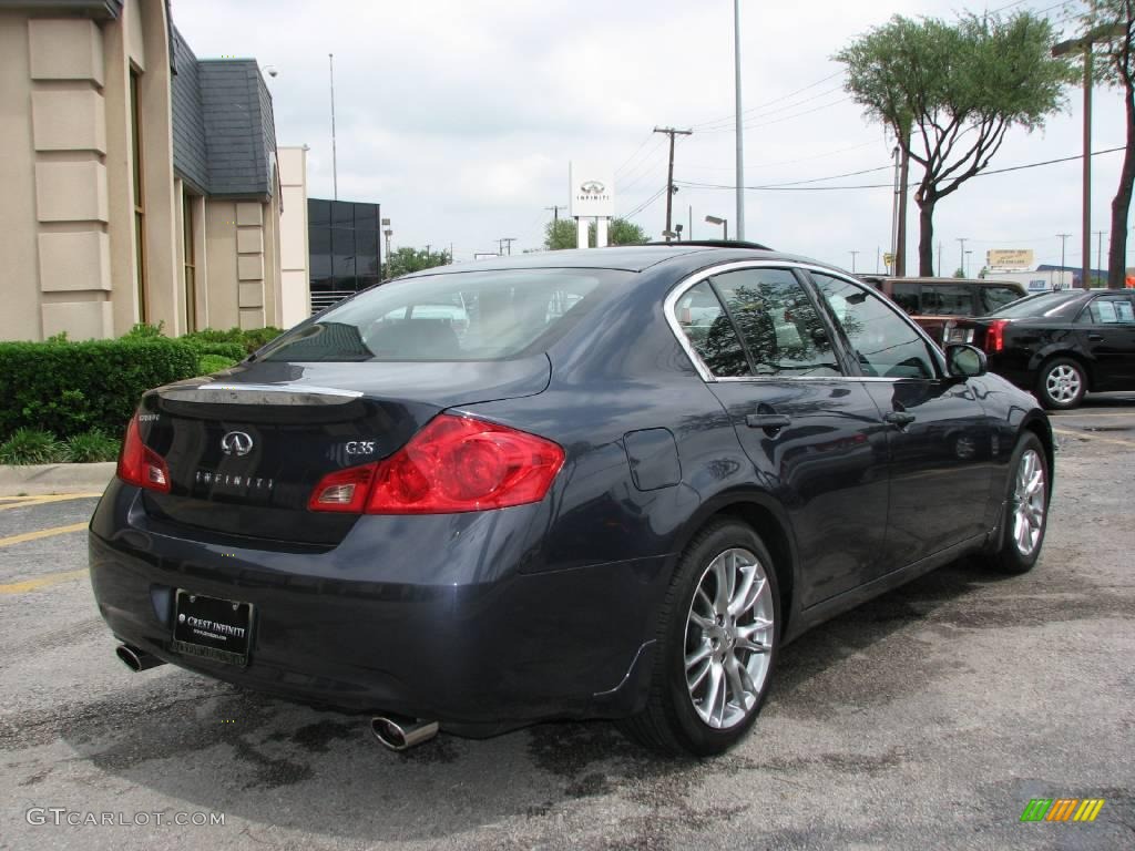 2007 G 35 Journey Sedan - Blue Slate Metallic / Graphite Black photo #6