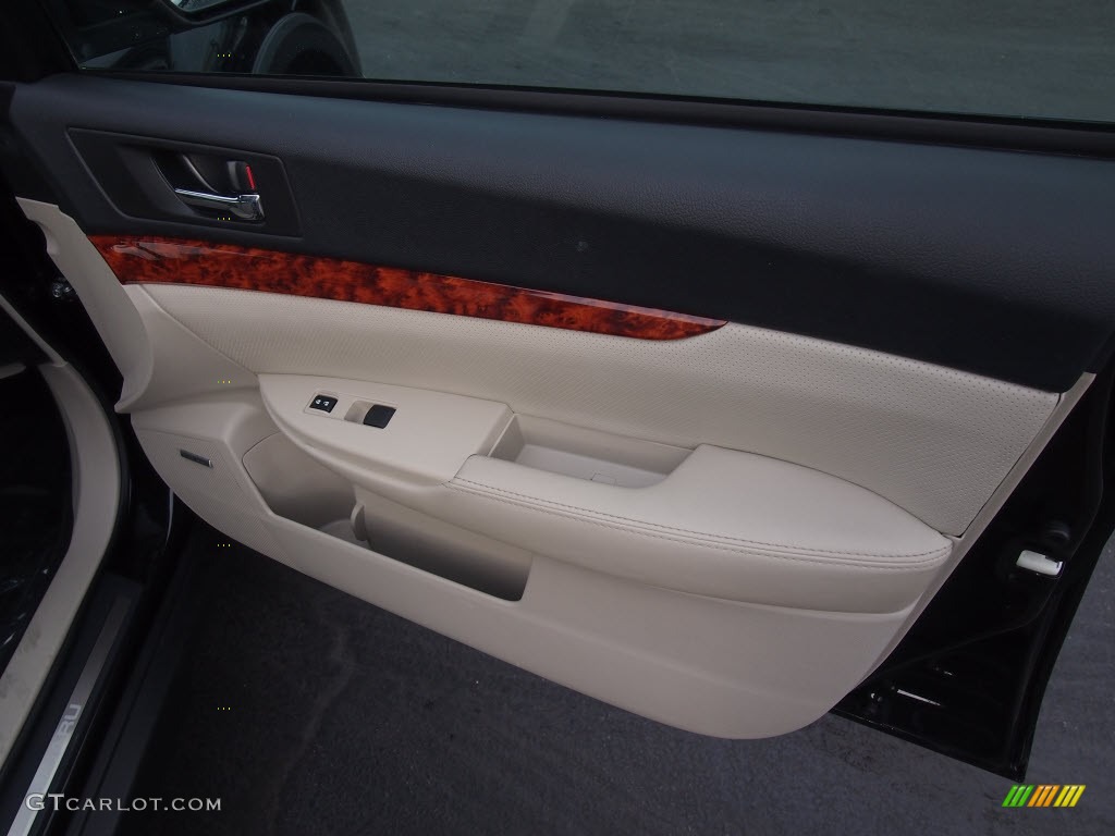2011 Outback 2.5i Limited Wagon - Crystal Black Silica / Warm Ivory photo #4
