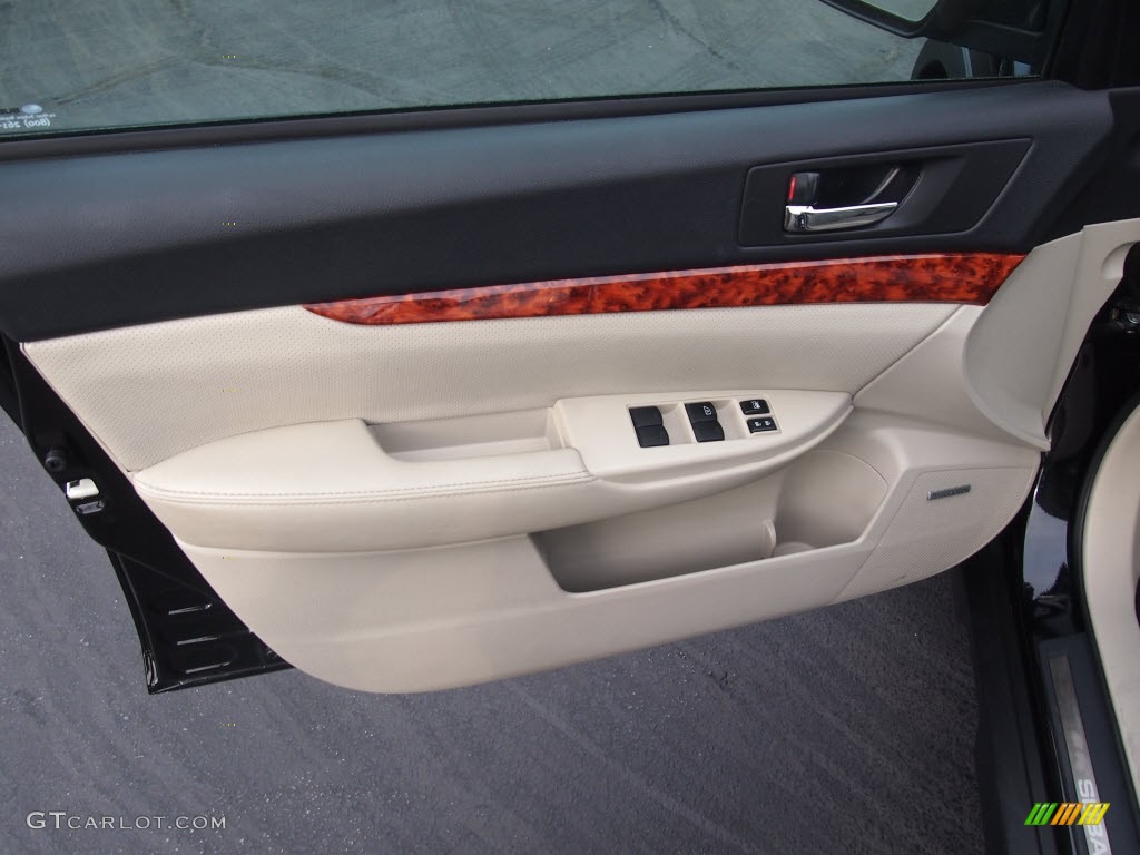 2011 Outback 2.5i Limited Wagon - Crystal Black Silica / Warm Ivory photo #14