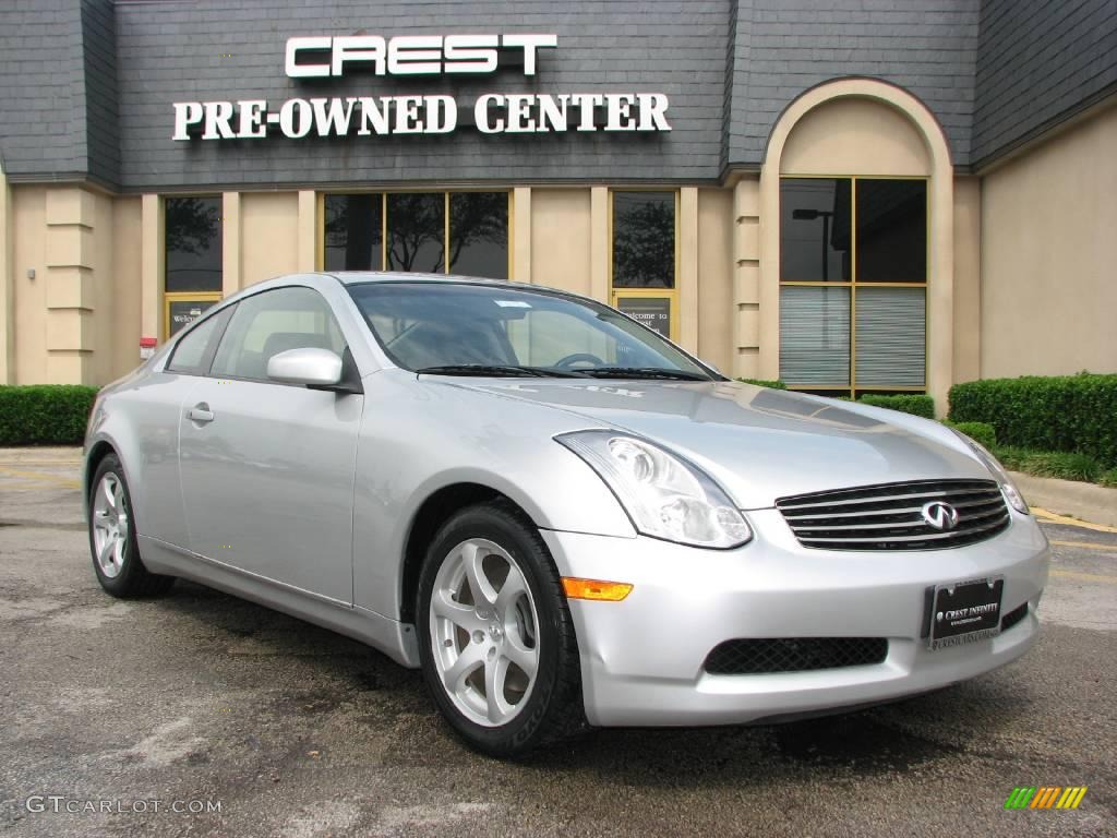 2007 G 35 Coupe - Liquid Platinum Metallic / Graphite Black photo #1