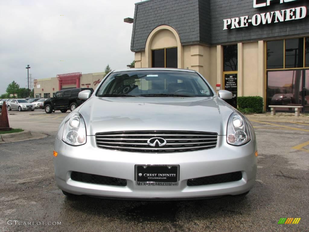 2007 G 35 Coupe - Liquid Platinum Metallic / Graphite Black photo #2