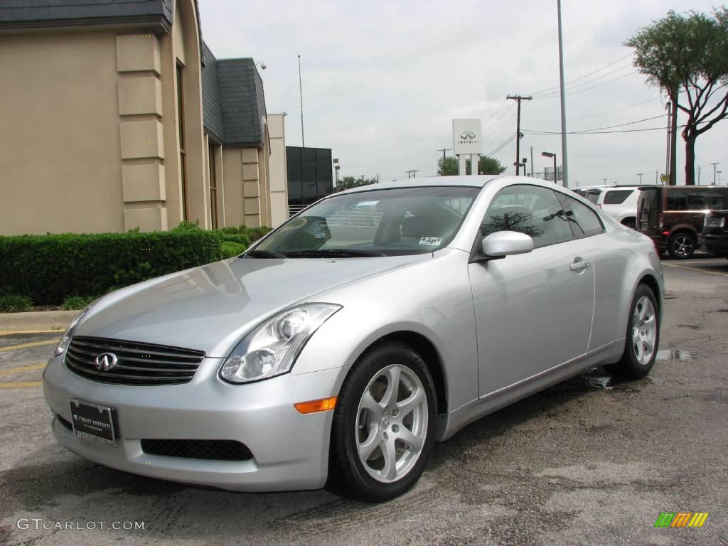 2007 G 35 Coupe - Liquid Platinum Metallic / Graphite Black photo #3