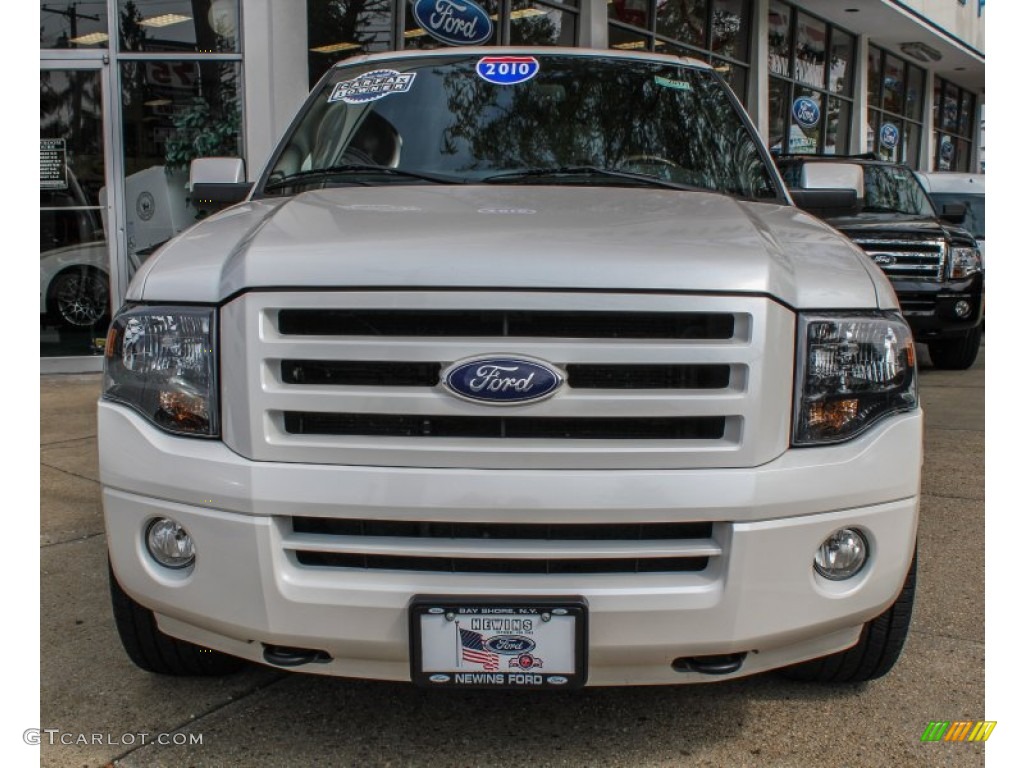 2010 Expedition EL Limited 4x4 - White Platinum Tri-Coat Metallic / Charcoal Black photo #2