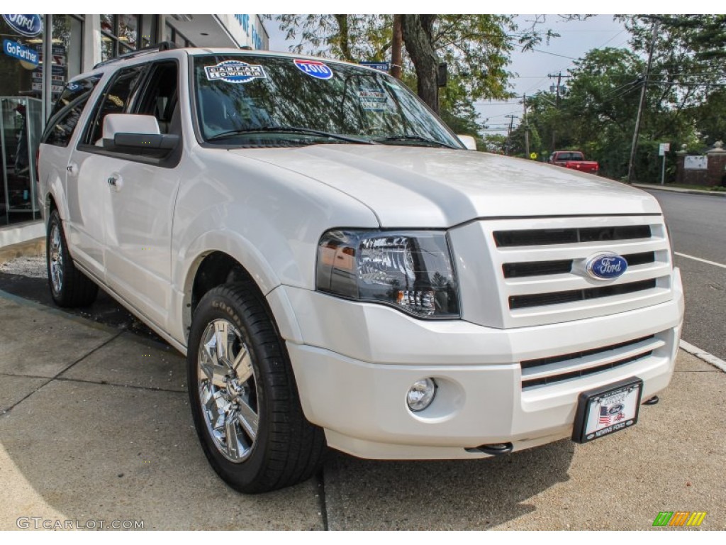 2010 Expedition EL Limited 4x4 - White Platinum Tri-Coat Metallic / Charcoal Black photo #6
