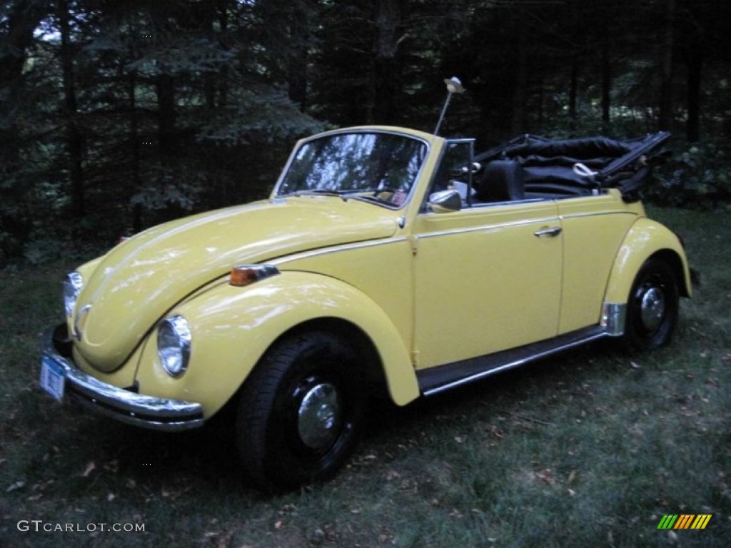 1971 Beetle Convertible - Shantung Yellow / Black photo #4