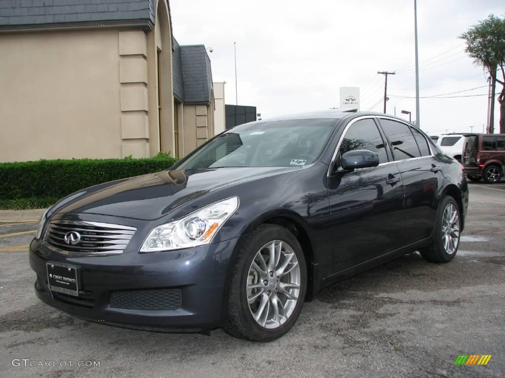 2007 G 35 Journey Sedan - Blue Slate Metallic / Graphite Black photo #3
