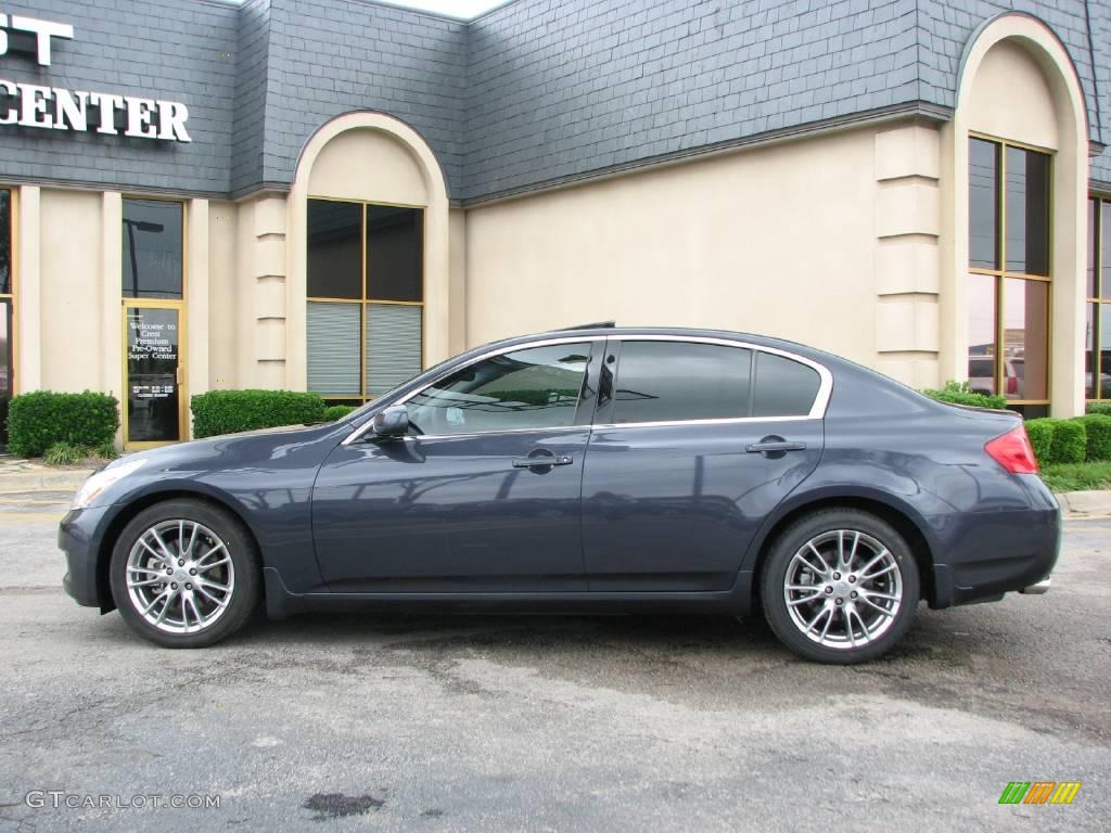 2007 G 35 Journey Sedan - Blue Slate Metallic / Graphite Black photo #4