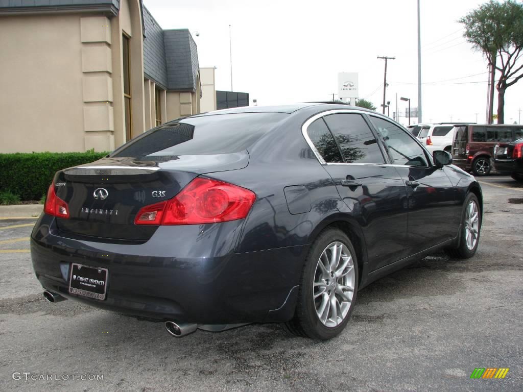 2007 G 35 Journey Sedan - Blue Slate Metallic / Graphite Black photo #6