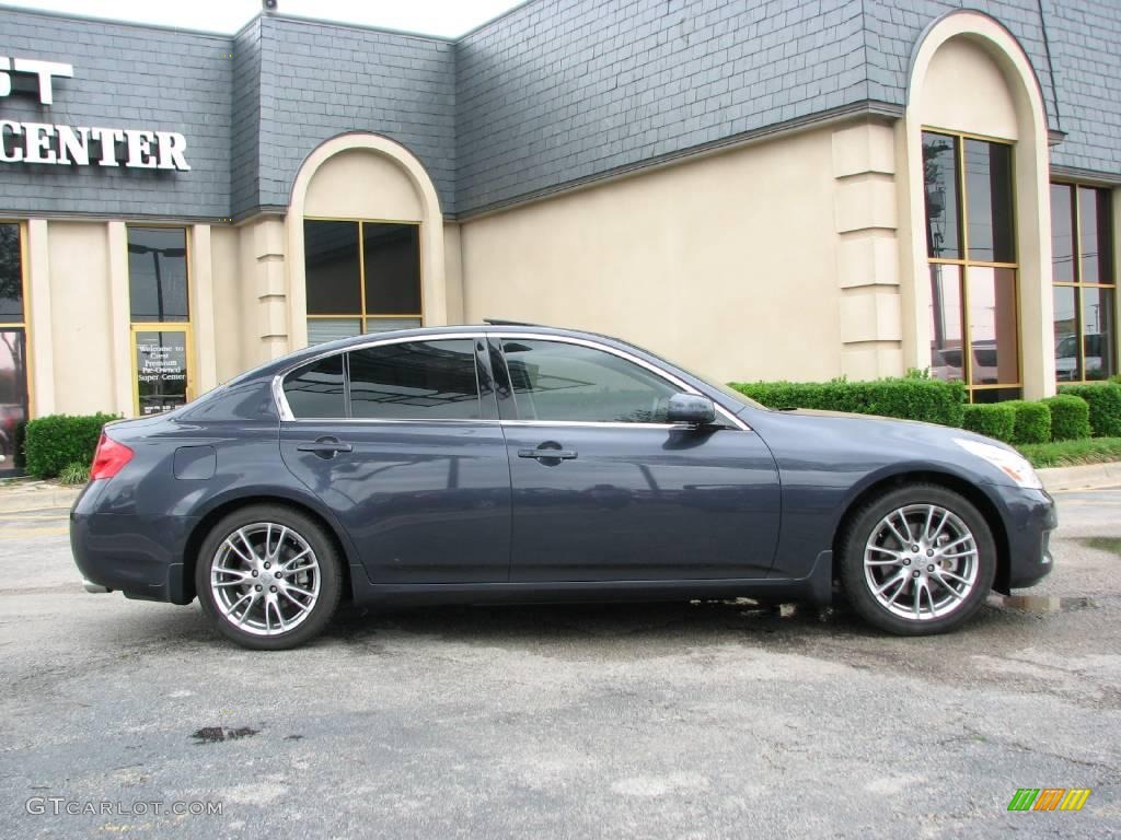 2007 G 35 Journey Sedan - Blue Slate Metallic / Graphite Black photo #7