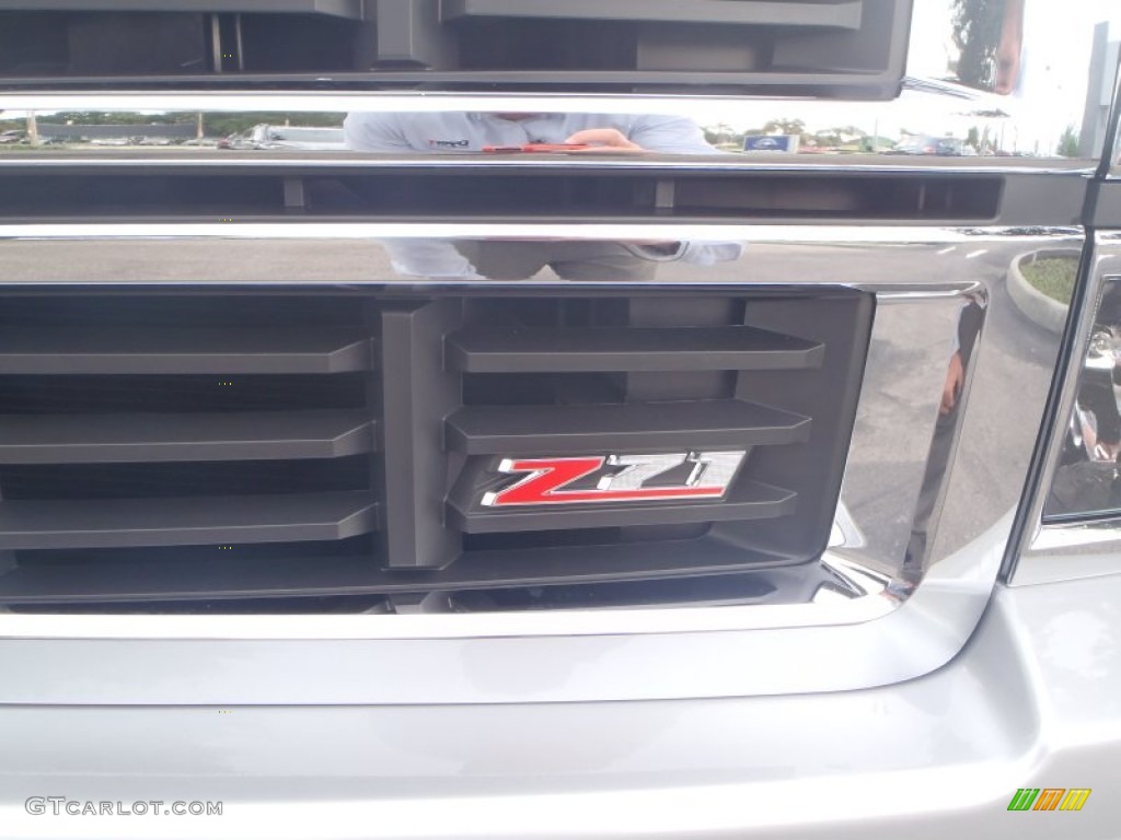 2014 Silverado 1500 LTZ Z71 Double Cab 4x4 - Silver Ice Metallic / Jet Black photo #3