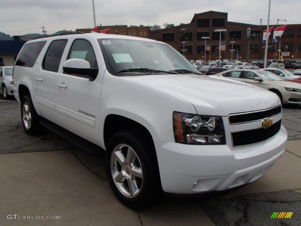 Summit White 2014 Chevrolet Suburban LT 4x4 Exterior Photo #85644002