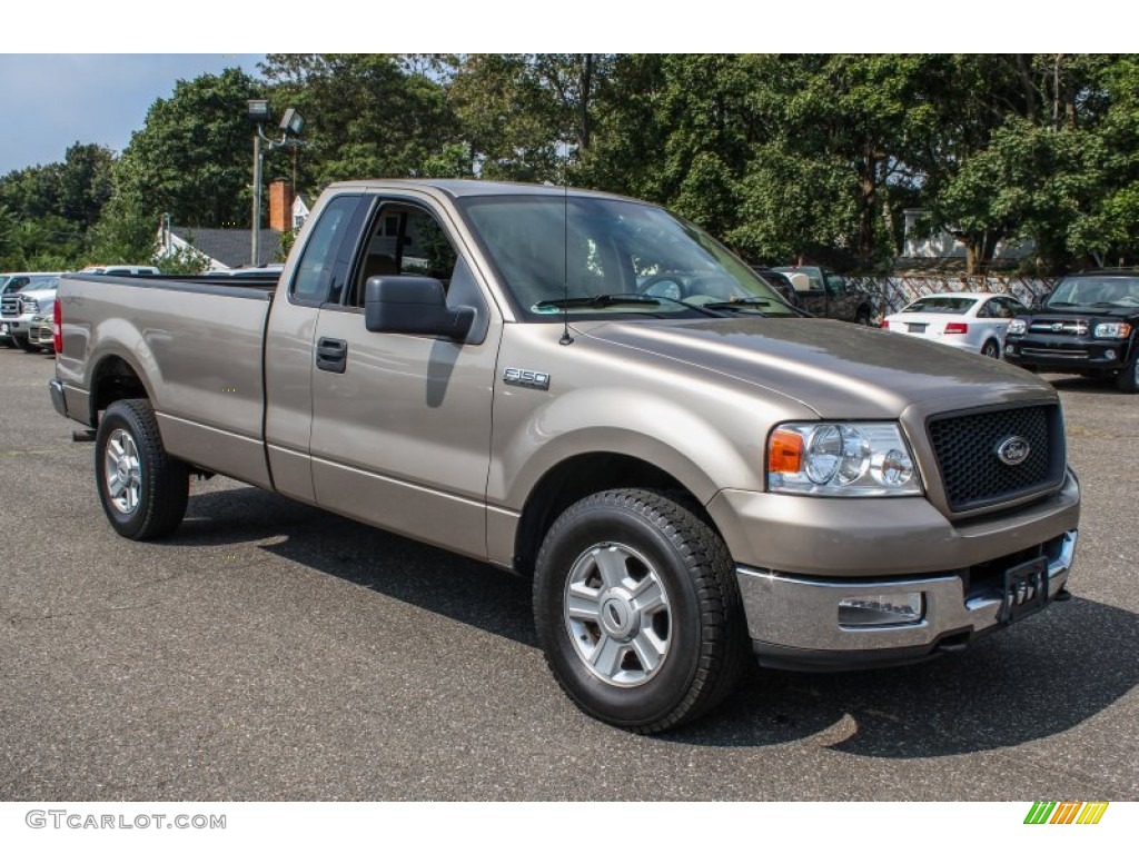 2004 F150 XLT Regular Cab 4x4 - Arizona Beige Metallic / Tan photo #7