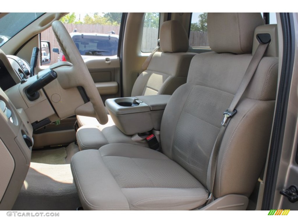 2004 F150 XLT Regular Cab 4x4 - Arizona Beige Metallic / Tan photo #12