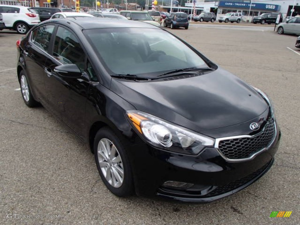 Aurora Black 2014 Kia Forte EX Exterior Photo #85644428