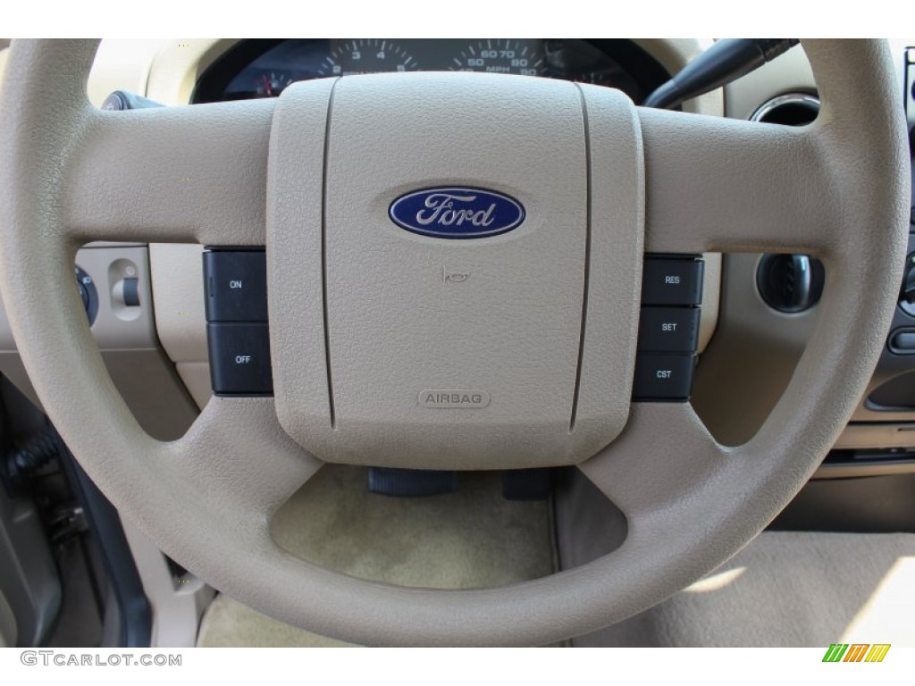 2004 F150 XLT Regular Cab 4x4 - Arizona Beige Metallic / Tan photo #15