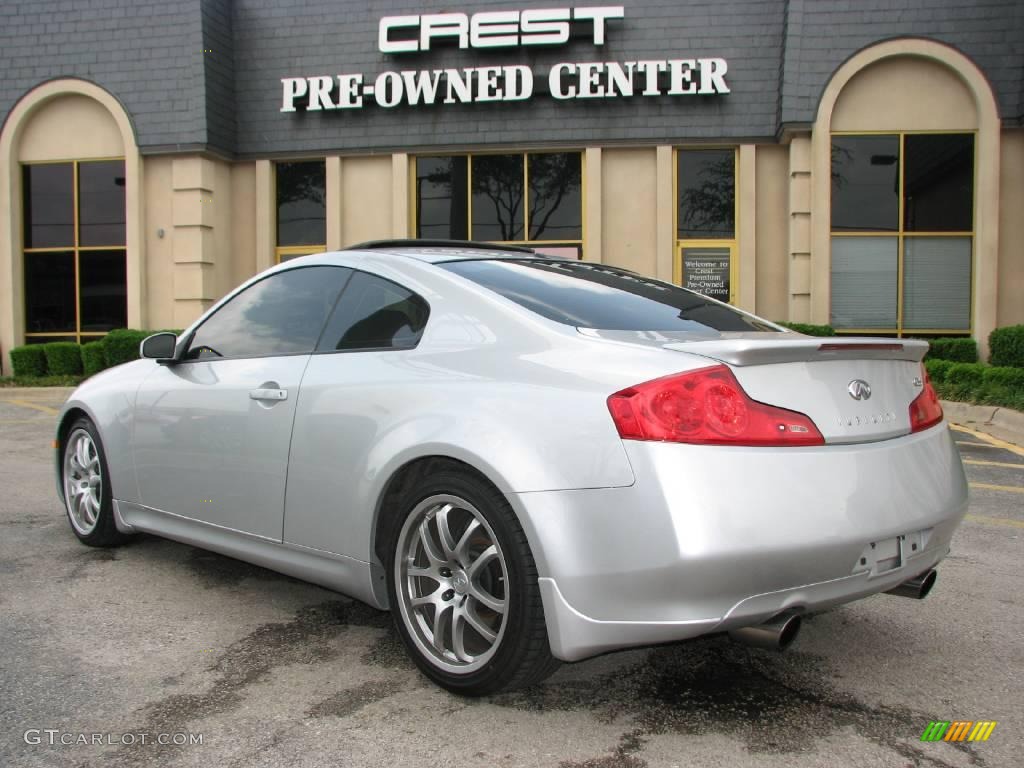 2007 G 35 Coupe - Liquid Platinum Metallic / Graphite Black photo #5