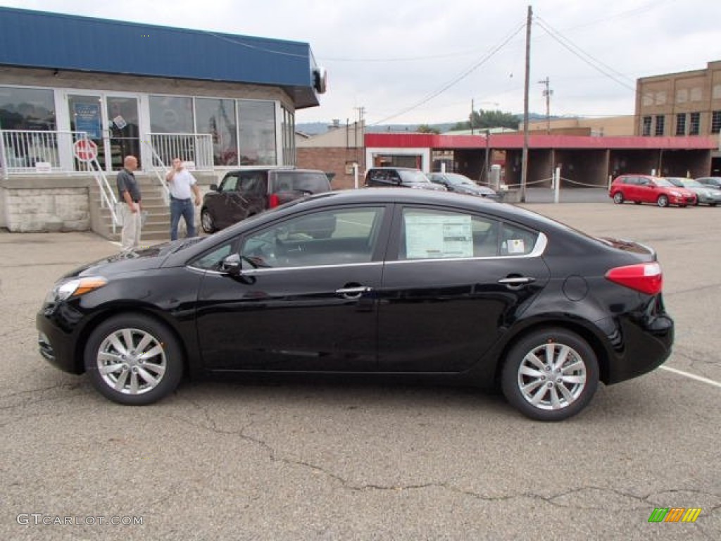 Aurora Black 2014 Kia Forte EX Exterior Photo #85644500