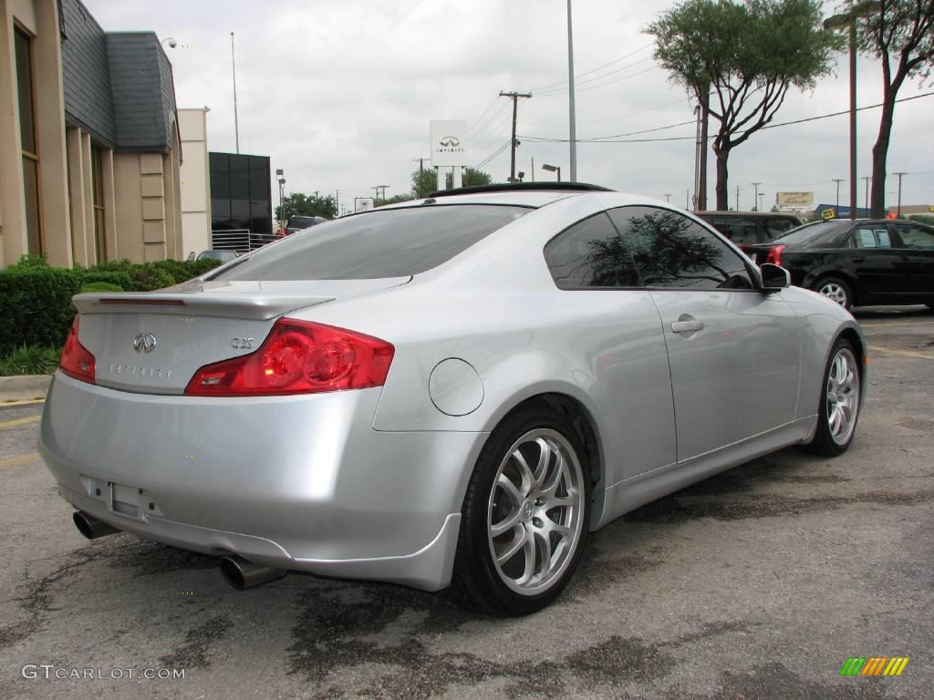 2007 G 35 Coupe - Liquid Platinum Metallic / Graphite Black photo #6