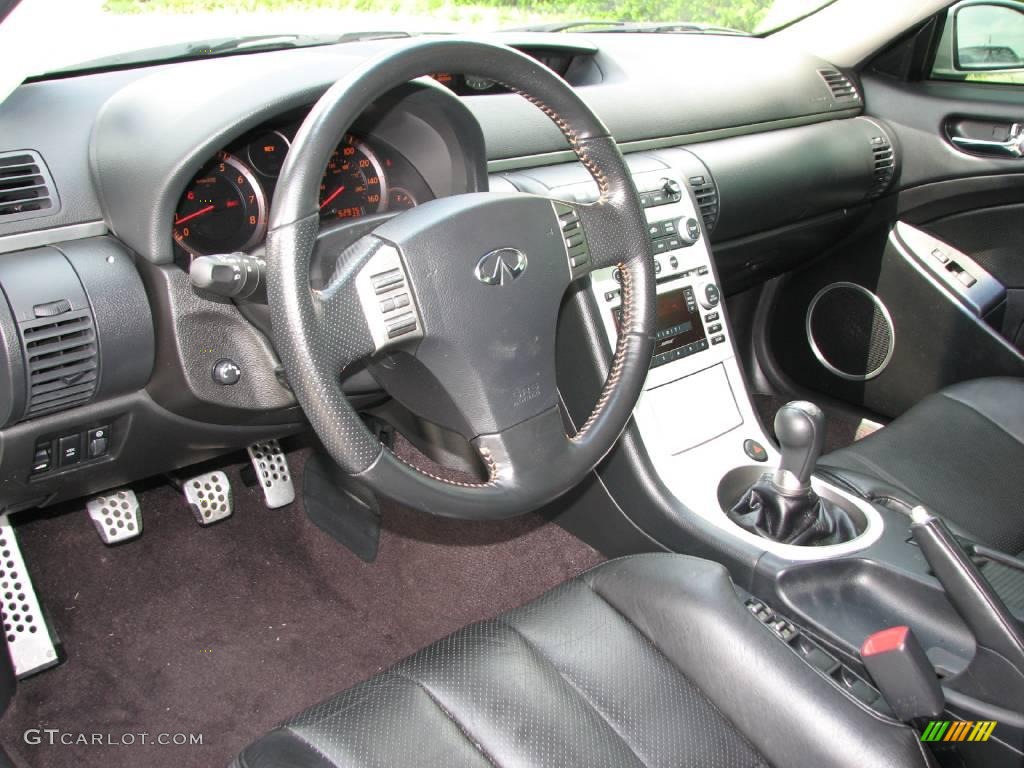 2007 G 35 Coupe - Liquid Platinum Metallic / Graphite Black photo #11