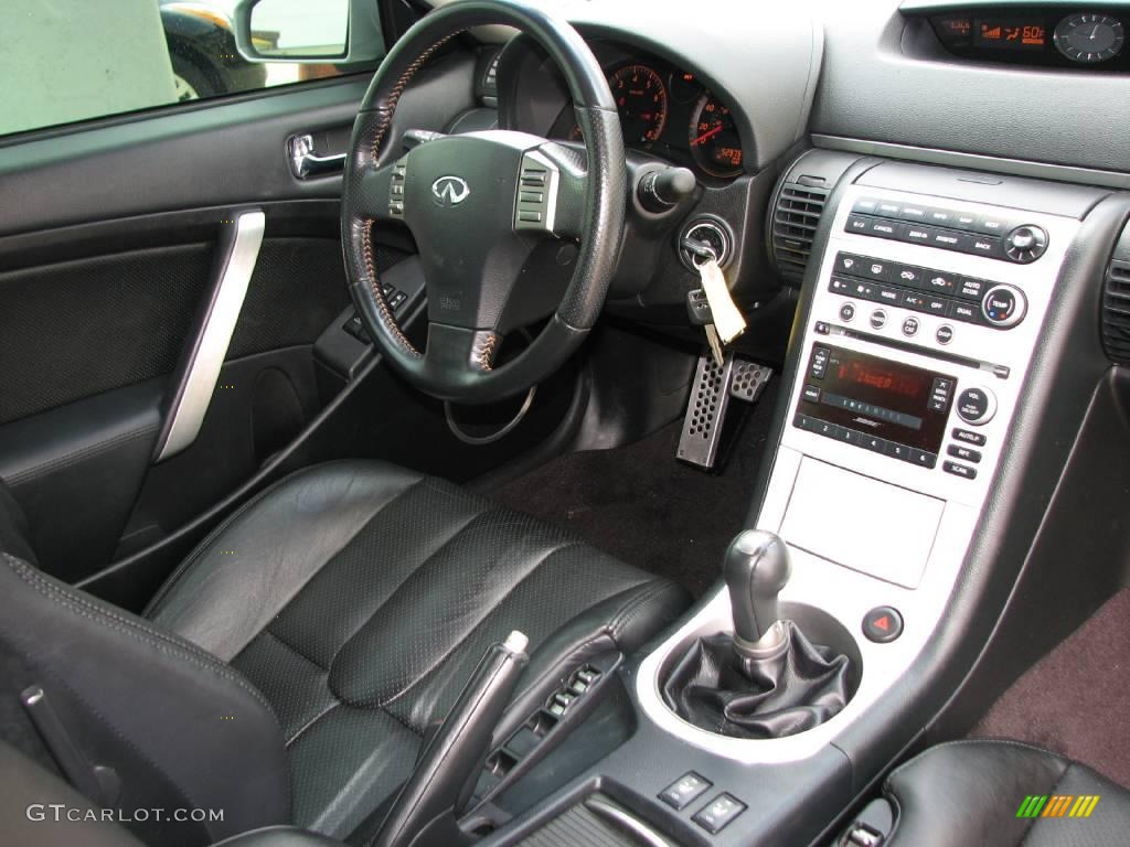 2007 G 35 Coupe - Liquid Platinum Metallic / Graphite Black photo #13