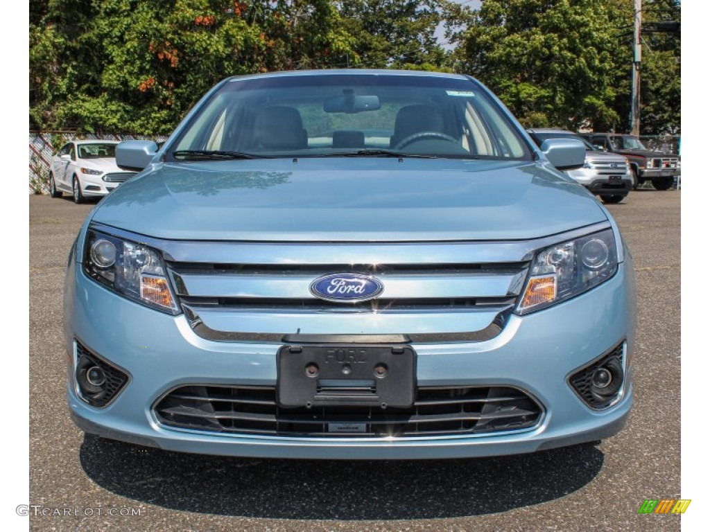 2010 Fusion Hybrid - Light Ice Blue Metallic / Medium Light Stone photo #2