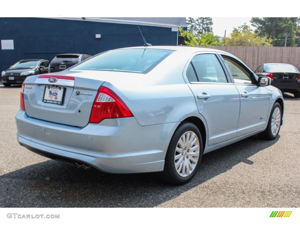 2010 Fusion Hybrid - Light Ice Blue Metallic / Medium Light Stone photo #6