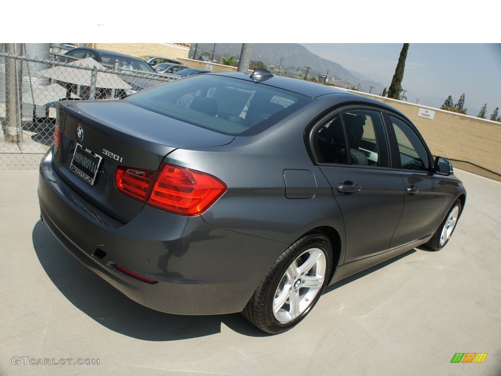 2014 3 Series 320i Sedan - Mineral Grey Metallic / Black photo #2