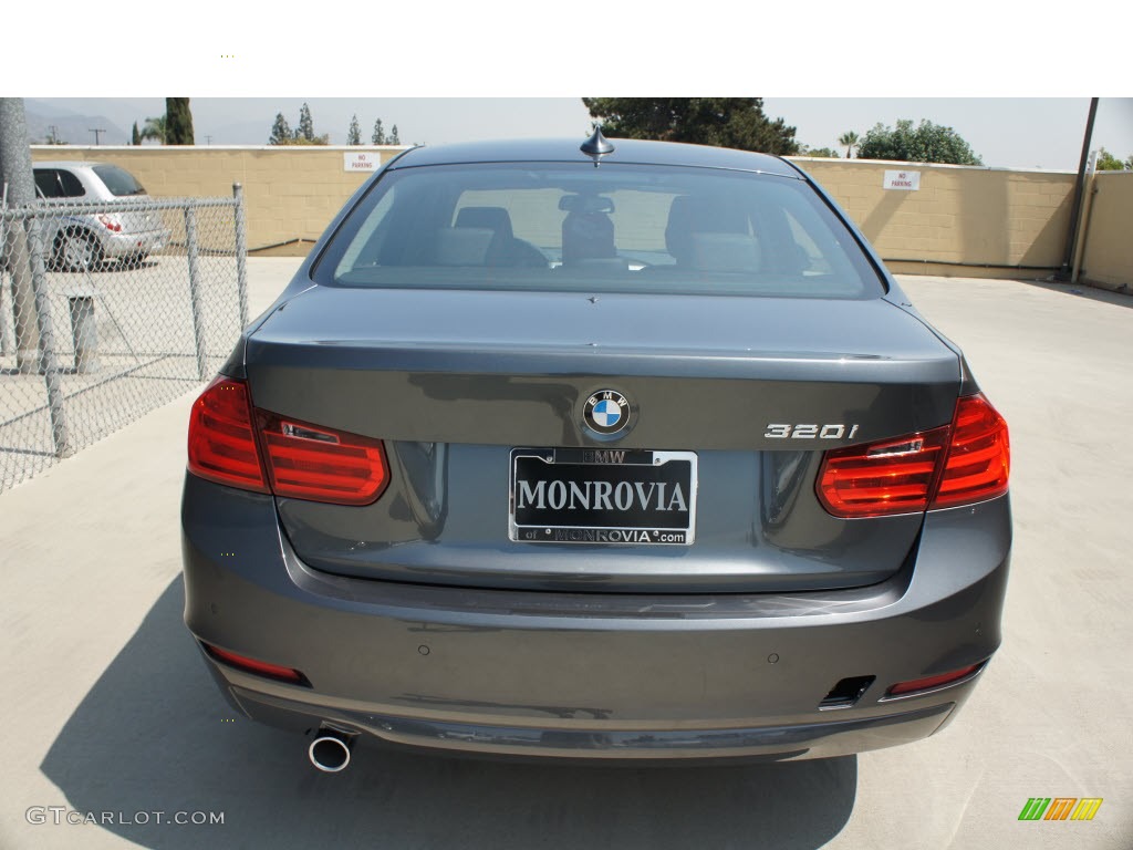 2014 3 Series 320i Sedan - Mineral Grey Metallic / Black photo #3