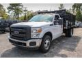 Oxford White 2013 Ford F350 Super Duty XL Regular Cab Stake Truck Exterior