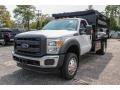 Oxford White 2013 Ford F550 Super Duty XL Regular Cab 4x4 Dump Truck Exterior