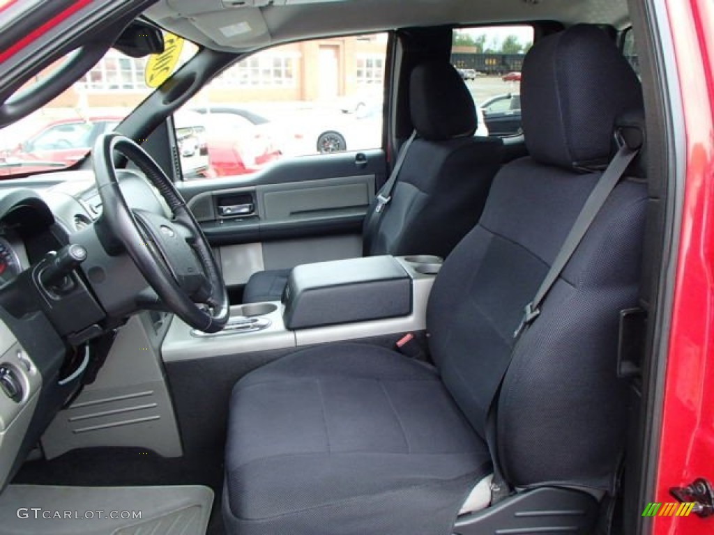 2005 F150 XLT SuperCab 4x4 - Bright Red / Medium Flint/Dark Flint Grey photo #10