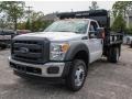 Oxford White 2013 Ford F550 Super Duty XL Regular Cab 4x4 Dump Truck