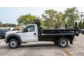 Oxford White - F550 Super Duty XL Regular Cab 4x4 Dump Truck Photo No. 3