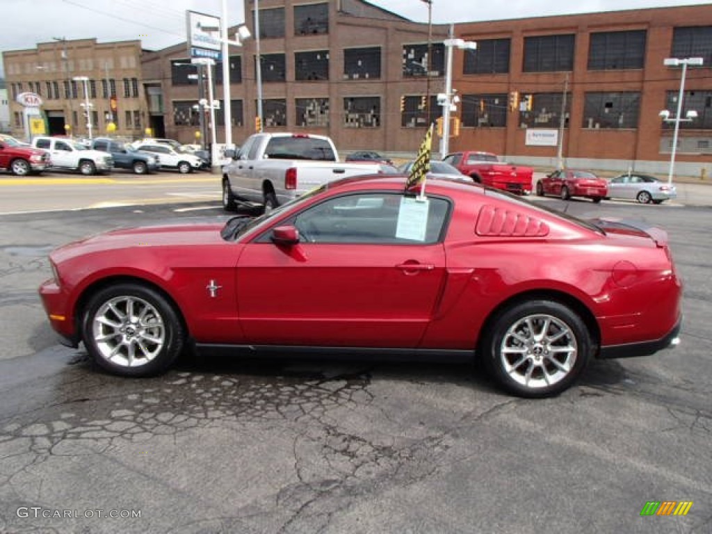 2011 Mustang V6 Premium Coupe - Red Candy Metallic / Stone photo #5