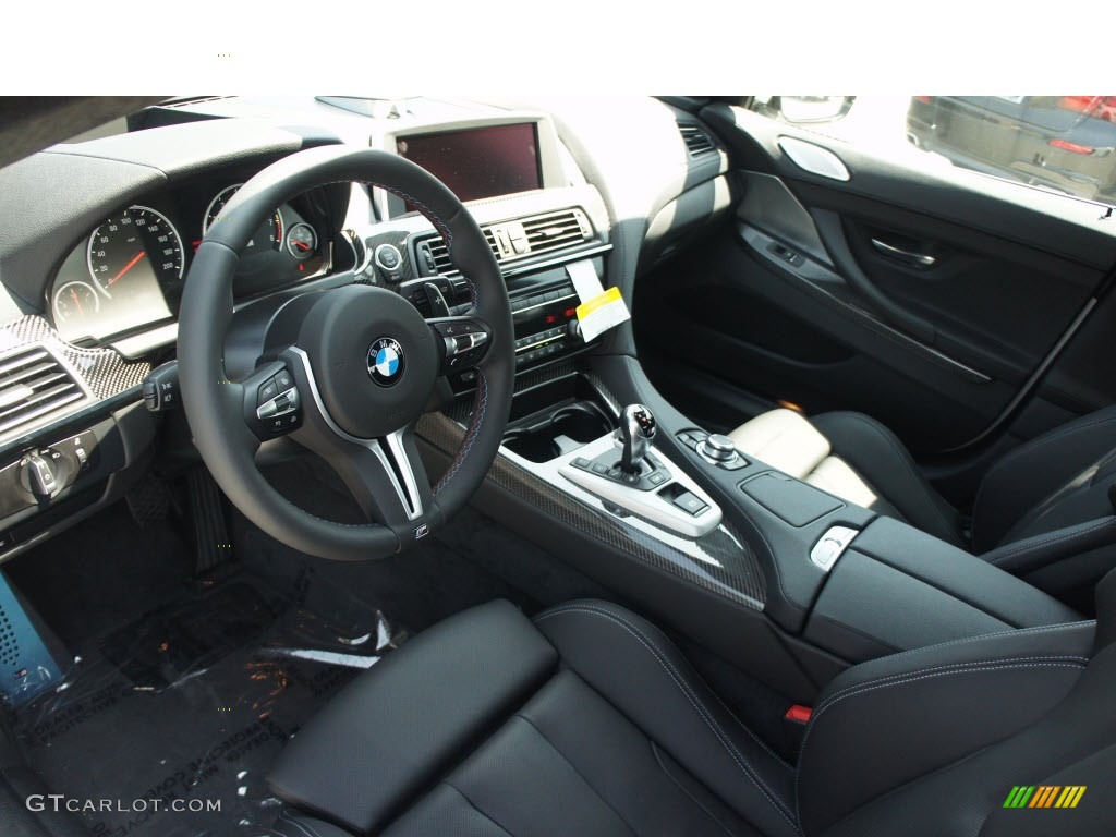 Black Interior 2014 BMW M6 Gran Coupe Photo #85646363