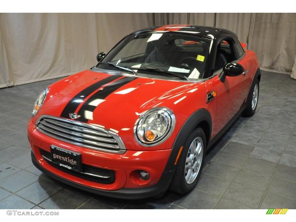 2014 Cooper Coupe - Chili Red / Carbon Black photo #1