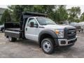 Oxford White - F550 Super Duty XL Regular Cab 4x4 Dump Truck Photo No. 8