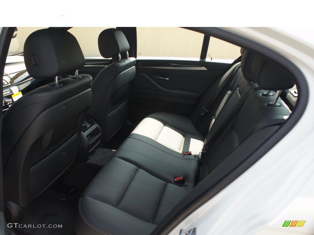 Black Interior 2014 BMW 5 Series 528i Sedan Photo #85646546