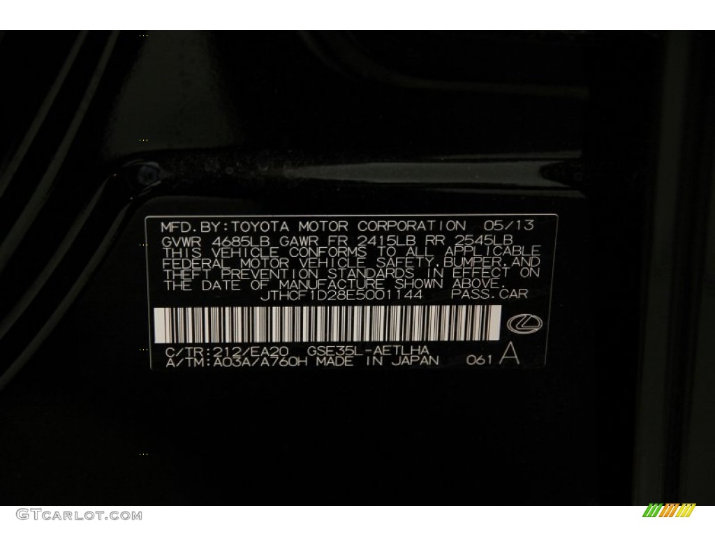 2014 IS 250 AWD - Obsidian Black / Black photo #60